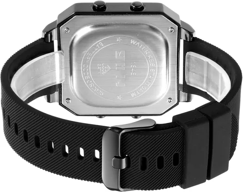 Vista 6 de TOOCAT Reloj deportivo digital multifunción para hombre y mujer, cuadrado, impermeable, electrónico, para estudiantes