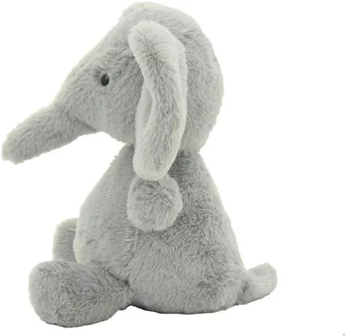 Vista 3 de Plushland Juguetes de peluche de elefante suave, regalo para bebés, niñas, niños, gran decoración para guardería, habitación, cama, color gris, 9