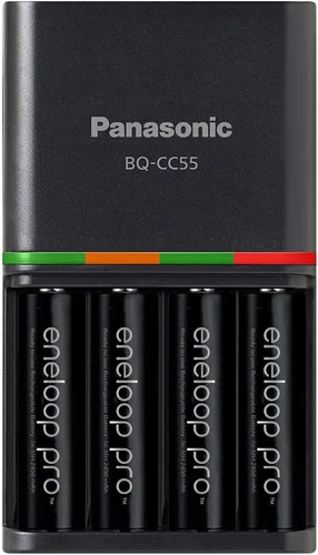 Vista 7 de Eneloop Panasonic BK-3HCCA16FA pro AA Baterías recargables precargadas Ni-MH de alta capacidad, paquete de 16 y batería recargable avanzada