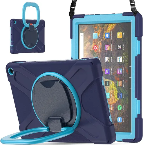 Vista 14 de Funda portátil de rotación de 360° para tablet Fire HD 10 y 10 Plus