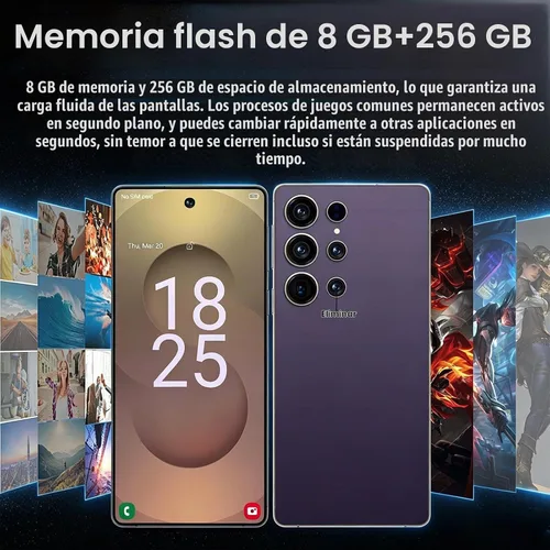 Vista 3 de Teléfono desbloqueado C24 5G, Android 14.0, 256 GB+8 GB, batería de carga rápida de 6800 mAh, doble SIM dual, con lápiz capacitivo