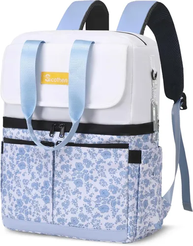 Vista 16 de Scothen Mochila Enfriadora con Doble Cubierta y 12 Paquetes de Hielo - Mantiene 36 Latas Frías por Hasta 24 Horas - Mochila Enfriadora Aislada