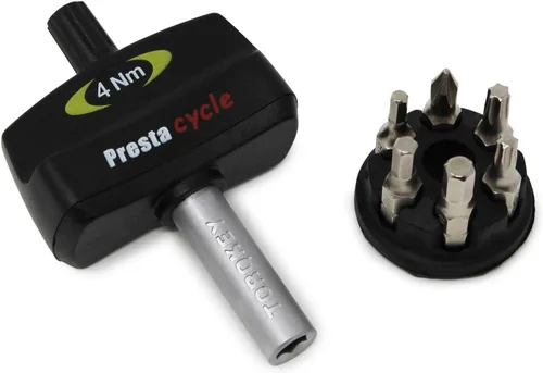 Vista 10 de Prestacycle Mini Bike TorqKeys - Herramienta de par preestablecida con 6 puntas y soporte - Compatible con broca hexagonal estándar de 1/4" - Elige