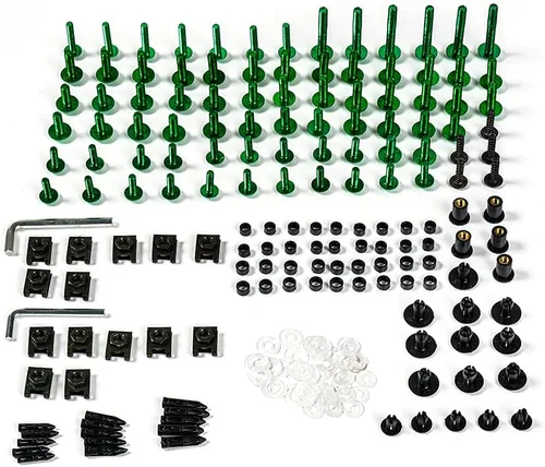 Vista 12 de Kit de tornillos de carenado para Kawasaki Ninja 400 2018-2023 Perno de carrocería negro