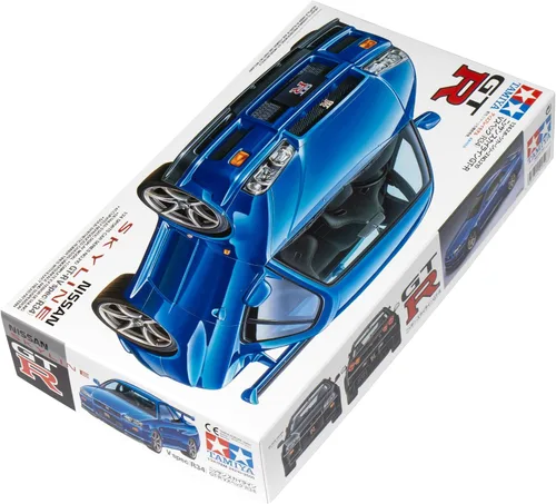 Vista 2 de Tamiya Nissan 24210 Skyline GT-R V-SPEC R34, Blanco, Mittel