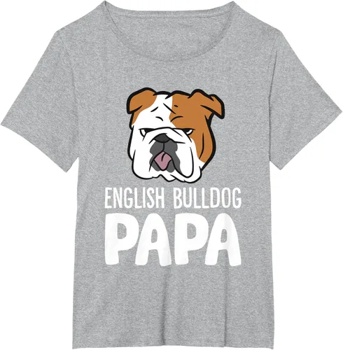 Vista 72 de Camiseta divertida de Bulldog Inglés para papá dueño de perro, Negro