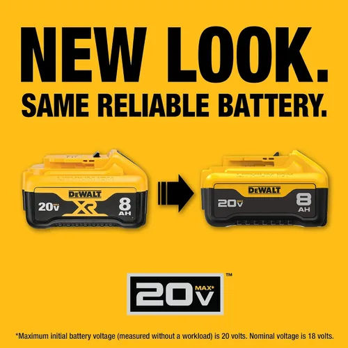Vista 2 de [Usado] DEWALT Batería 20V MAX* XR, 8.0-Ah (DCB208)