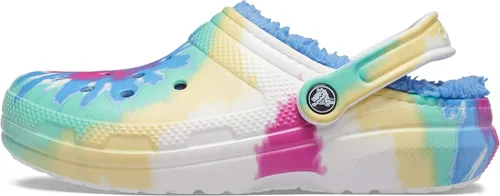 Vista 4 de Crocs Women's Classic Lined Tie-dye Clog Agua pura/Multi Solarizado