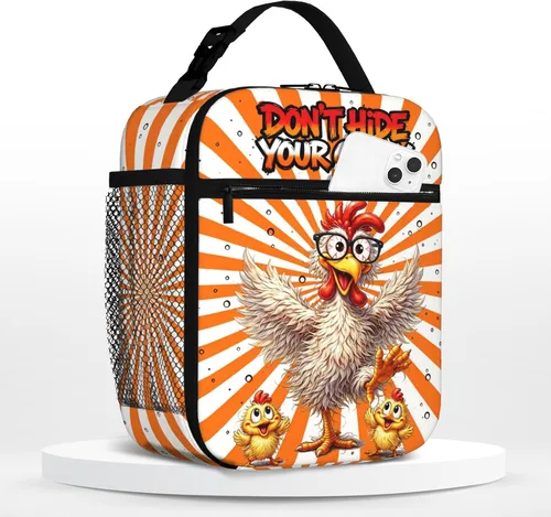 Vista 9 de Lonchera de béisbol para niños, con aislamiento, con diseño de calavera y béisbol, lonchera para niños, escuela, trabajo, oficina, viajes, picnic