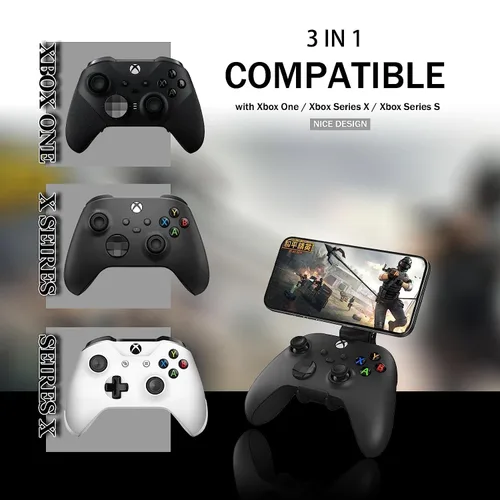 Vista 4 de Controller Phone Holder -Gamepad Clamp MagSafe Gaming Phone Mount Compatible with Xbox One,Xbox Series Controllers, Android, Mobile Phones