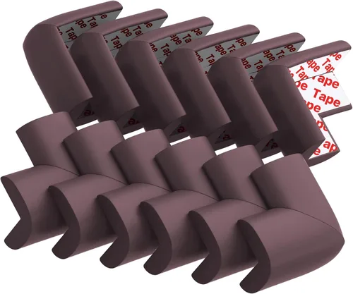 Vista 9 de Paquete de 12 protectores de esquinas suaves para bordes y esquinas a Gris