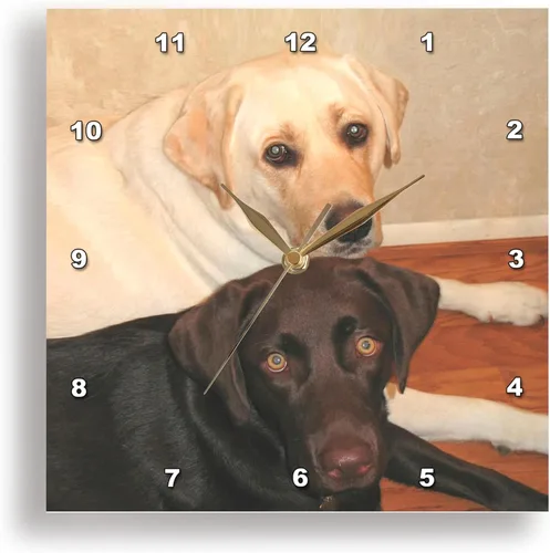 Vista 9 de 3drose Reloj de pared silencioso - 10 pulgadas - Labrador Retriever - Perros Labrador Retriever