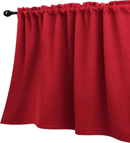 Vista 27 de KOUFALL Cenefa beige para ventanas de 16 pulgadas de largo, cortinas cortas para filtrar la luz sobre el fregadero