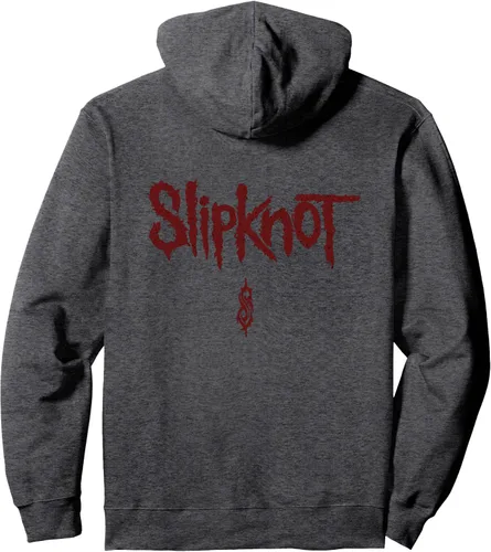 Vista 5 de Slipknot Goat Crest sudadera con capucha para hombre, Jaspeado oscuro