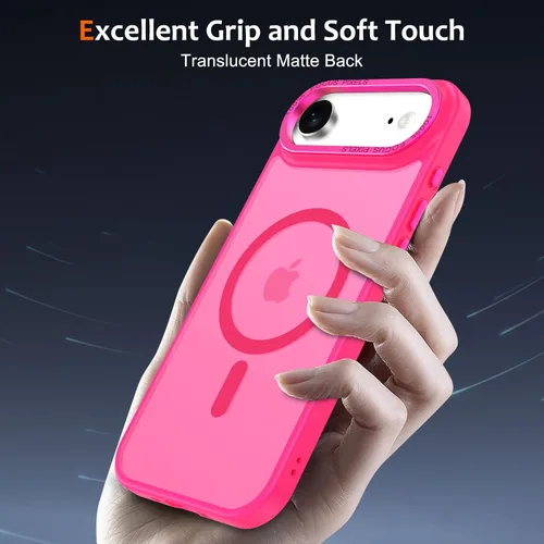Vista 163 de Anuck - Funda magnética para iPhone 11 compatible con MagSafe, carcasa trasera mate translúcida dura, borde de TPU, delgada, resistente a impactos