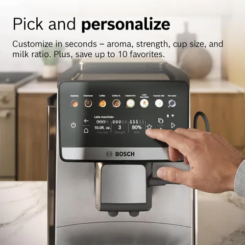 Vista 6 de Bosch Serie 6 Máquina de café y espresso totalmente automática, acero