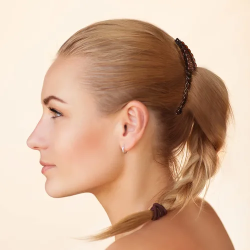 Vista 6 de WILLBOND 6 pinzas para el pelo de plátano, pinzas para el cabello con forma de pez, clip para cola de caballo, accesorio para cabello de mujer marrón