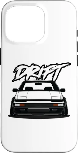 Vista 20 de iPhone 12 Pro Max JDM Drift Anime Manga Car Hachiroku, una funda de carreras para autos de postura 86