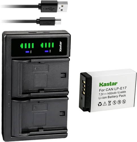 Vista 8 de Kastar Cargador de batería USB LTD2 de repuesto para Canon LP-E17 LPE17, 9967B02, Canon EOS RP, EOS R8, EOS R10, EOS R50, EOS R100 cámara sin