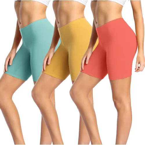 Vista 7 de wirarpa Ropa interior de algodón antirozaduras para mujer, pantalones cortos de pierna larga, paquete de 3