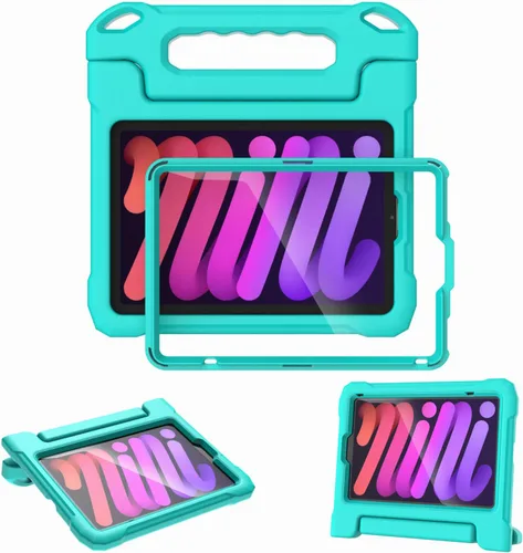 Vista 11 de Funda infantil para iPad de 8.3" Mini 7 (A17 Pro) 2024/(A15) 2021 6ª/7ª Negro