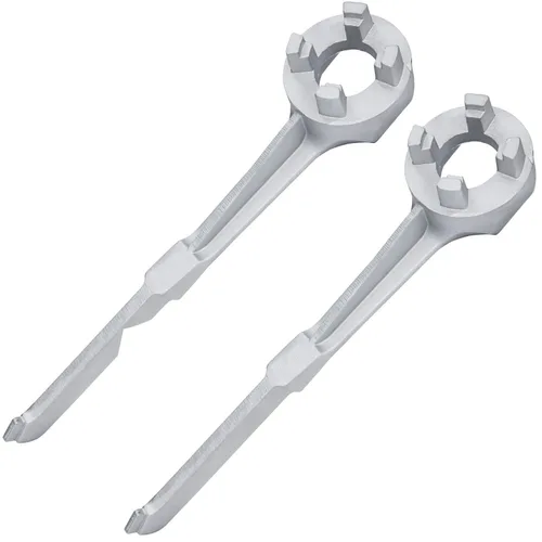 Vista 8 de Mellbree - Llave de tapón de aluminio - Herramienta para abrir barriles de galones de 10, 15, 20, 30, 50, 55 galones - Se ajusta a tapas de bung