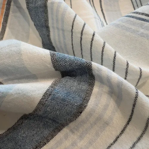 Vista 156 de mixinni Juego de funda de edredón vintage a rayas, tamaño twin, juego de ropa de cama de 3 piezas, 100% algodón lavado, suave y transpirable, funda