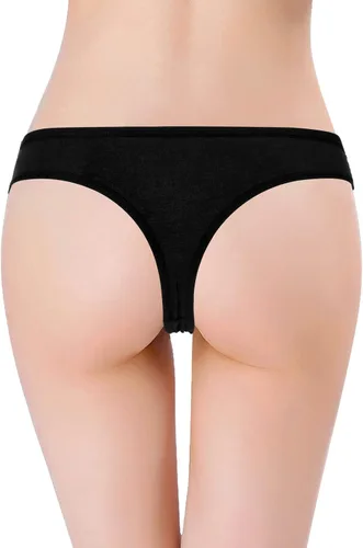 Vista 3 de Sunm Boutique Paquete de 6 tangas de algodón transpirables para mujer, ropa