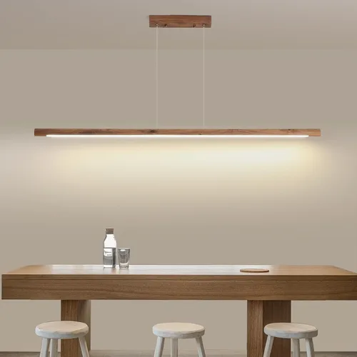 Vista 16 de Lámpara de araña moderna, lámpara colgante LED de 39 pulgadas con control remoto de 3000 a 6500 K, temperatura de color ajustable, lámpara