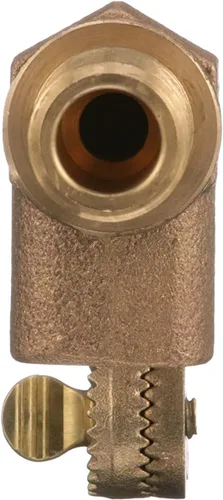 Vista 5 de Watts Serie 500 Válvula de flotador de bronce resistente de 1/2", entrada roscada NPT hembra, Montaje en pared de tanque, Brida mecanizada, Brazos