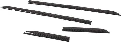 Vista 3 de Fibra de carbono estilo ABS coche lado Fender cubierta Trim tira para Land Rover Range Rover Velar 2017 2018 accesorios de coche