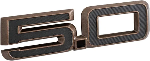 Vista 4 de Emblema de guardabarros de bronce 5.0 OEM PR3Z-16228-D hecho para Ford Mustang GT 2024