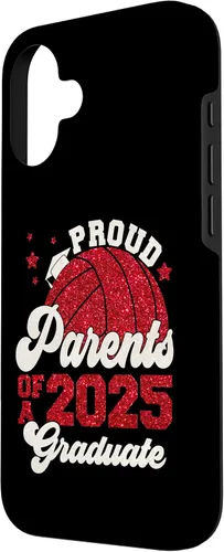 Vista 2 de iPhone 16 Parents of a 2025 Graduate Senior Graduation Volleyball Case