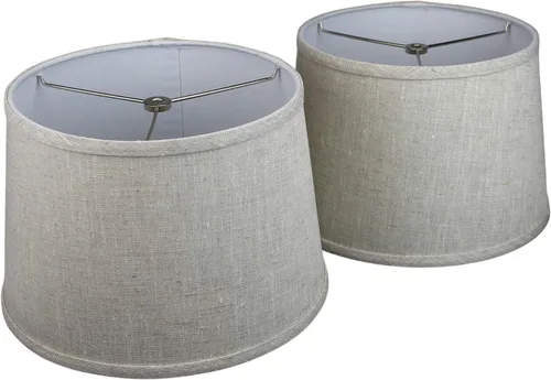 Vista 9 de FenchelShades.com - Juego de 2 pantallas de lámpara de 10 pulgadas de diámetro superior x 12 pulgadas de diámetro inferior x 8 pulgadas de altura