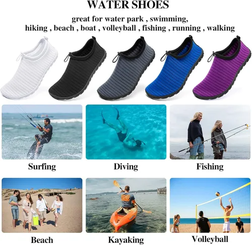 Vista 6 de Racqua Zapatos acuáticos ligeros y transpirables para caminar para hombres y mujeres