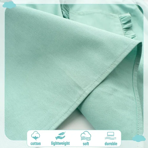Vista 5 de MT WORLD Delantal para Niñas Pequeñas Delantales de Chef Personalizados para Niños con Nombre Delantales con Volantes para Niñas Pequeñas Vestido
