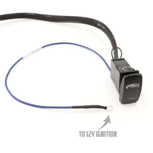 Vista 4 de Rugged Radios Interruptor de encendido todo en uno para radio e intercomunicador impermeable - Interruptor basculante Comms Radio bidireccional