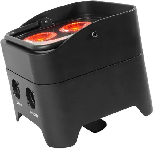 Vista 3 de Rockville Best PAR 50 - Par recargable de 24 W, DMX inalámbrico, 6 en 1 RGBWA+LED UV, batería de 4400 mAh, para DJs e iluminación de eventos, 6