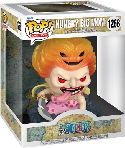 Vista 4 de Funko Pop! Deluxe: One Piece - Hungry Big Mom - Figura de vinilo coleccionable - Idea de regalo - Producto oficial - para niños y adultos - Fans