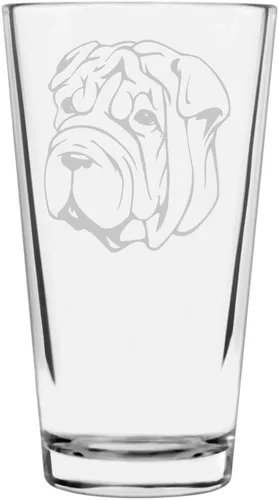 Vista 358 de Podenco Canario - Vaso de pinta de 16 onzas con temática de perro personalizado