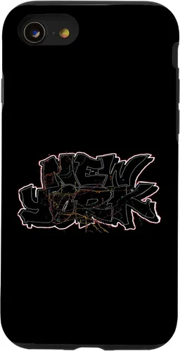 Vista 18 de Funda para iPhone 16 Graffiti New York y trenes