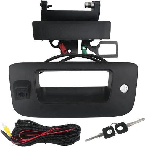 Vista 10 de Cámara de respaldo con manija de puerta trasera Cámara de visión trasera con manija de cierre de puerta Compatible con 1999-2007 Chevrolet Chevy