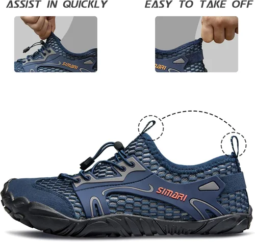 Vista 3 de SIMARI Water Shoes Men Women Quick Dry Aqua Sock Beach Barefoot Athletic Swim Sport Shoes for River Pool Lake Surfing Kayaking Diving Boating