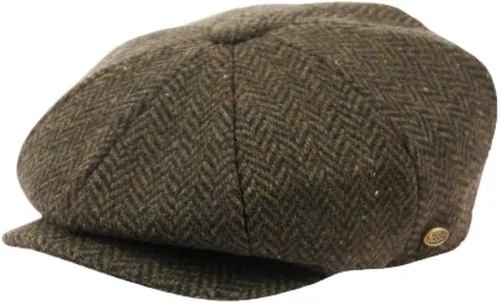 Vista 21 de Hombres de lana Newsboy Cabbies Otoño Invierno Clásico Patchwork Plaid Apple Cap Golf Sombrero Multicolor