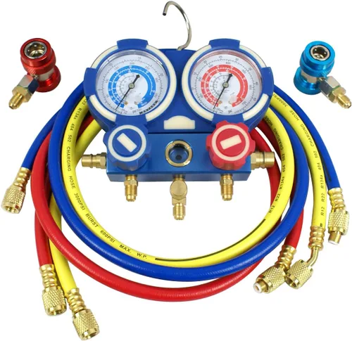 Vista 3 de Bomba de vacío Zeny Combo 3.5CFM/4CFM 1/4HP para sistema de calefacción, ventilación y aire acondicionado, kit de refrigeración, conjunto
