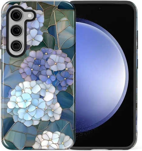 Vista 81 de Funda compatible con Samsung Galaxy S23, funda híbrida de protección rígida de 2 capas, a prueba de golpes, funda protectora resistente para Lata