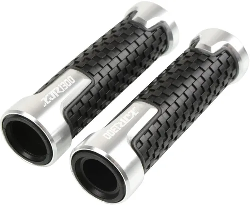 Vista 5 de Empuñaduras de manillar de motocicleta para XJ6 Diversion XJR1300 FJR1300 FJR XJR 1300 CNC Moto Racing Grips Mango de motocicleta y extremos Negro