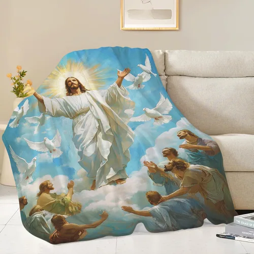 Vista 185 de Manta de águila con la bandera estadounidense y águila calva, regalos para niños, niñas, niños, adultos, mujeres y hombres, suave, acogedora, cálida