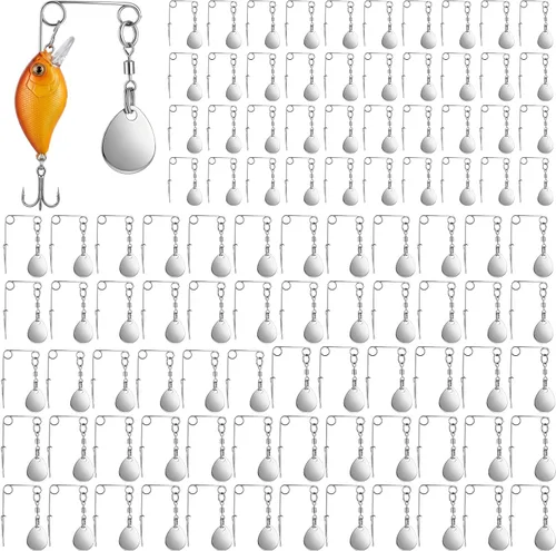 Vista 9 de Sumind Cuchillas giratorias de pesca Spinner Bait Cucharas lisas Plataformas Cucharas de pesca Cuchillas Señuelos Accesorios