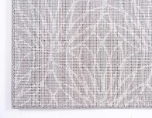 Vista 9 de Unique Loom Colección Marilyn Monroe Glam - Alfombra Dahlia (2 x 3 pies, Rectangular, Gris plateado/Plata)